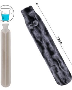 Filling up an extra long hot water bottle