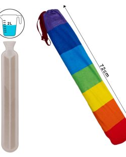 Rainbow Cover Extra Long Hot Water Bottle